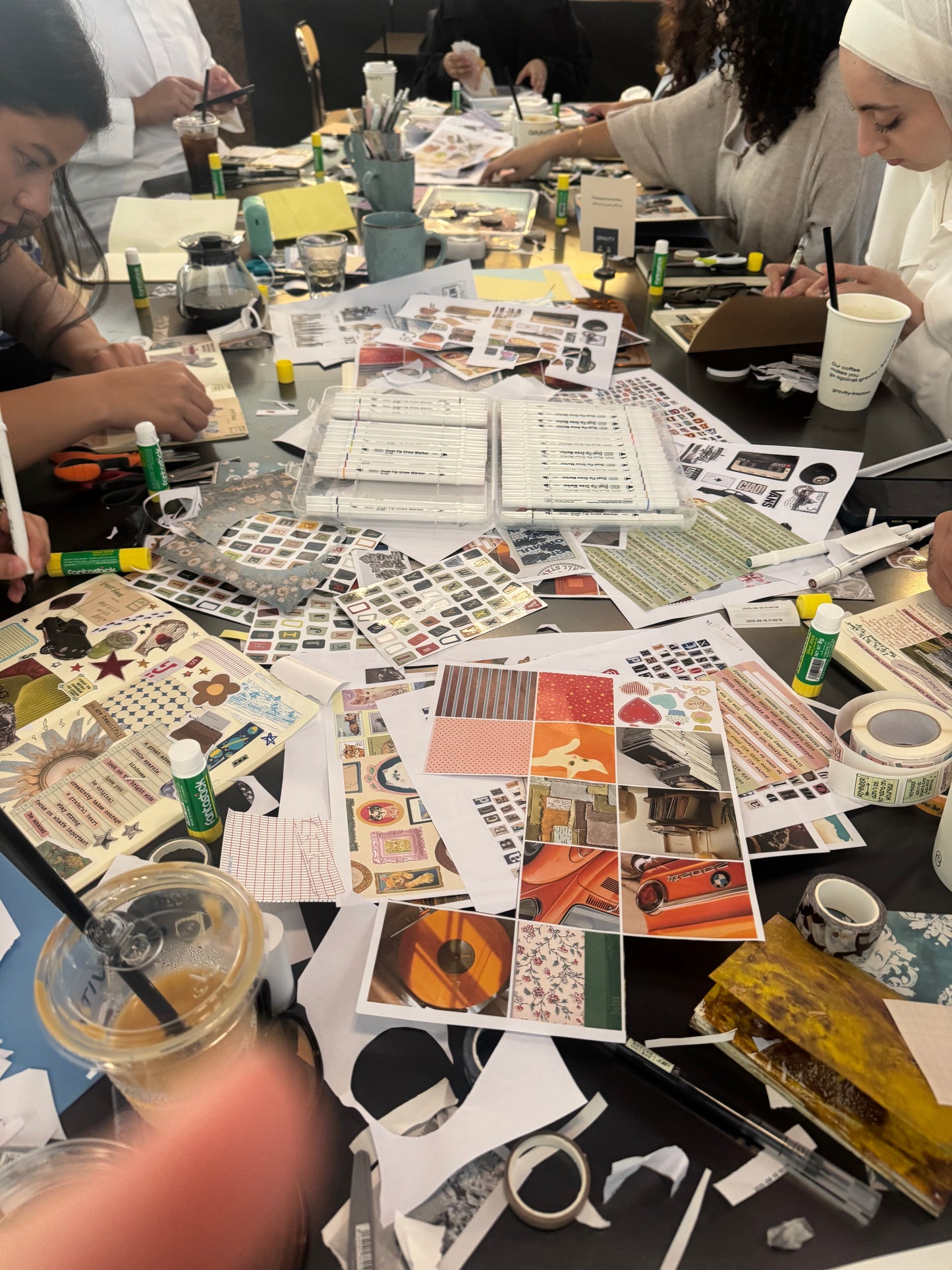 Visual journaling session